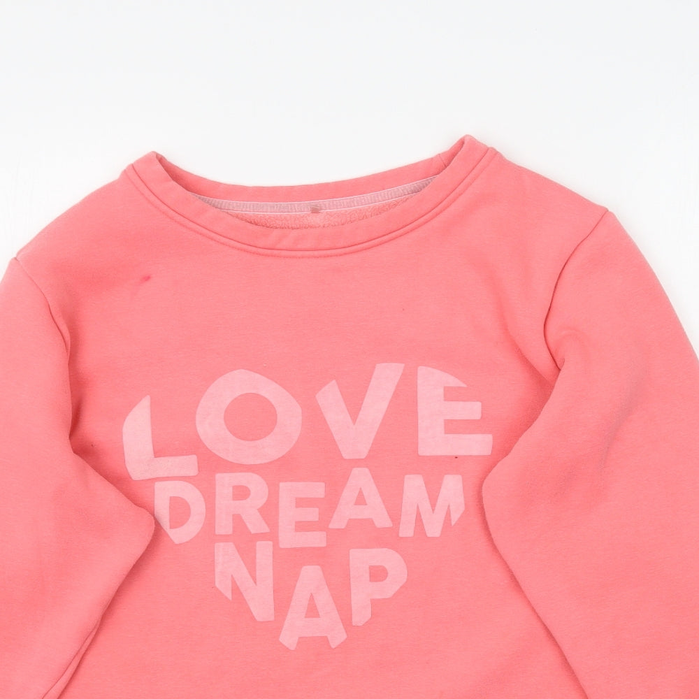 George Womens Pink   Pullover Sweatshirt Size 16  - Love dream nap