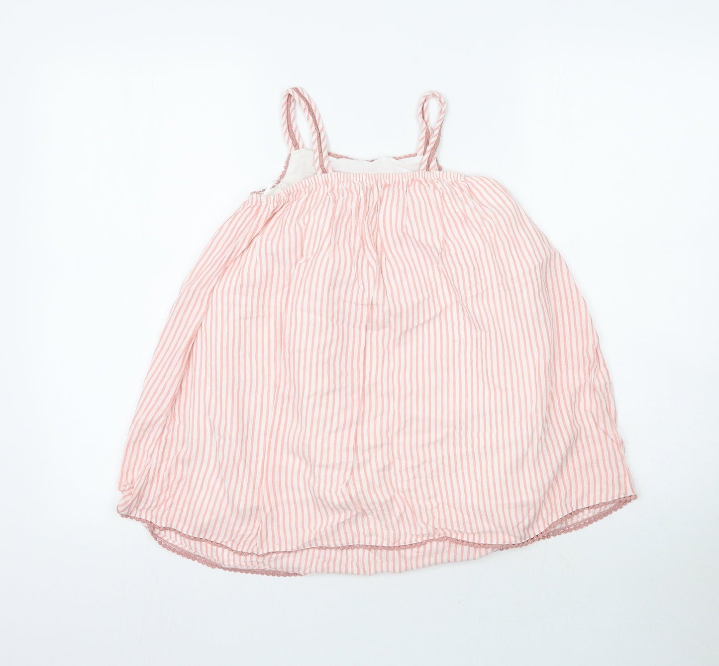 George Girls Pink Striped  Basic Blouse Size 4-5 Years