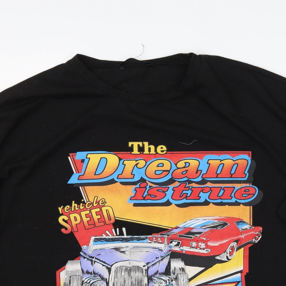 SheIn Mens Black    T-Shirt Size S