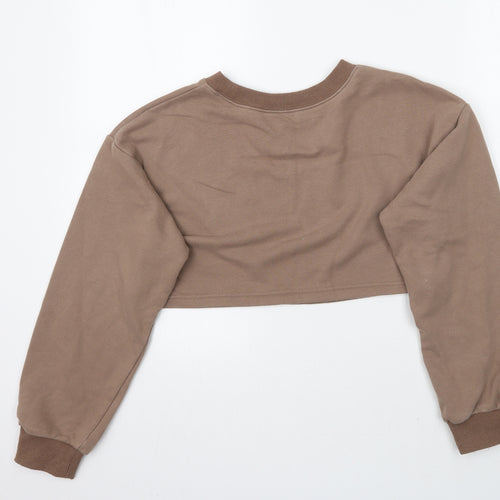 SheIn Womens Brown   Pullover Sweatshirt Size M