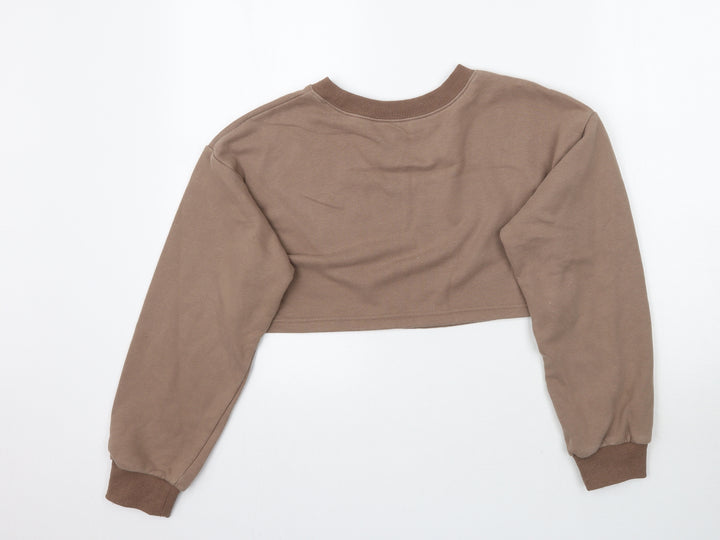 SheIn Womens Brown Pullover Sweatshirt Size M