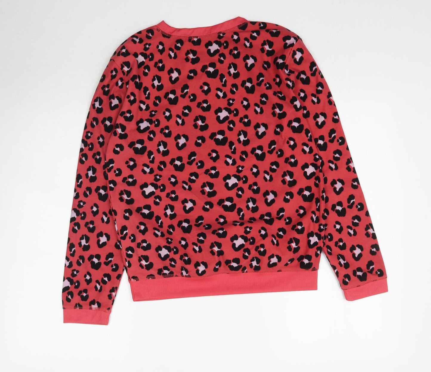 Avenue Womens Pink Animal Print  Top Pyjama Top Size 10  - Ready to Cuddle LEOPARD PRINT