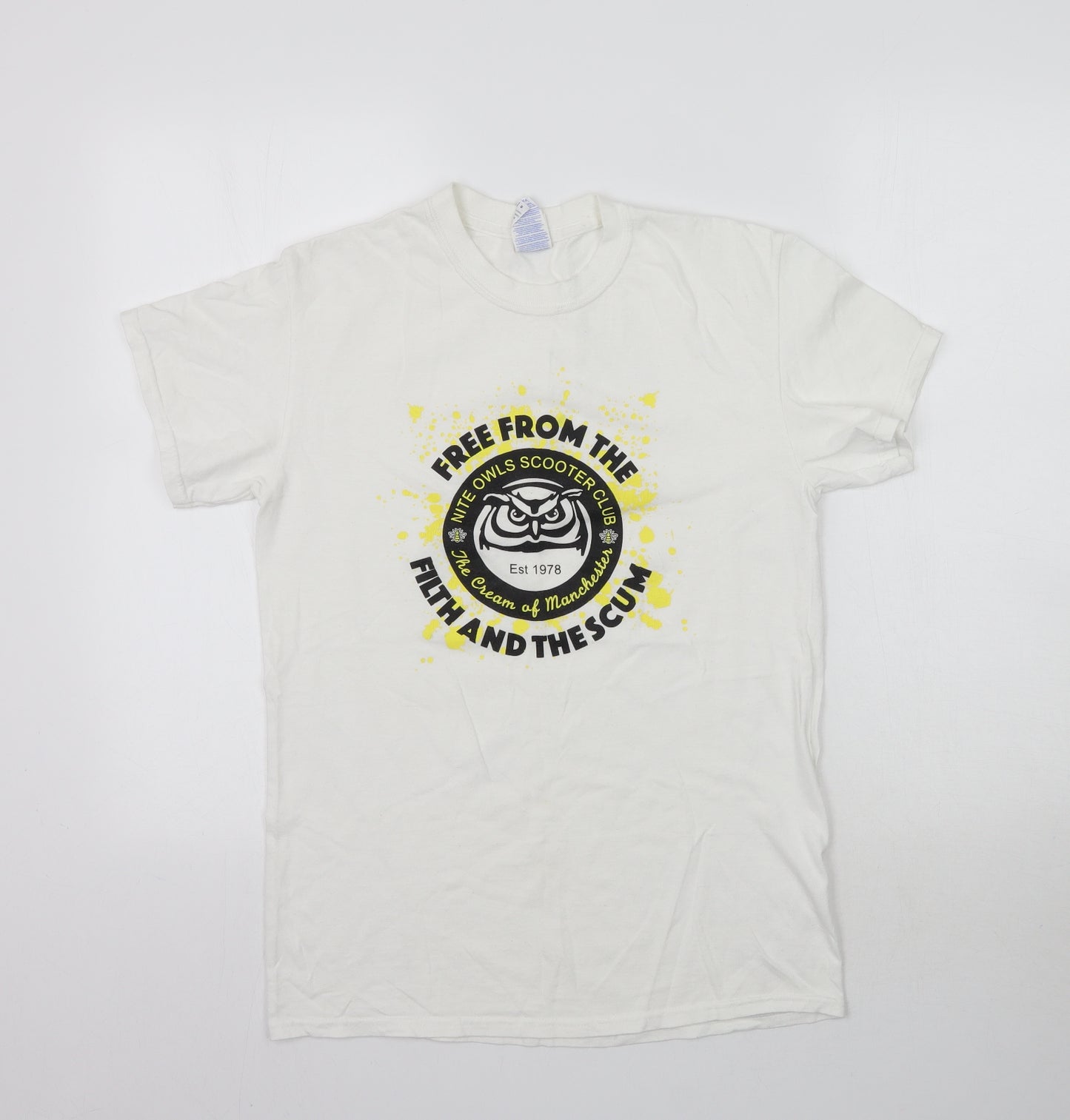 Gildan Mens White    T-Shirt Size S