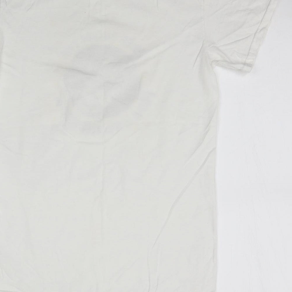 Gildan Mens White    T-Shirt Size S