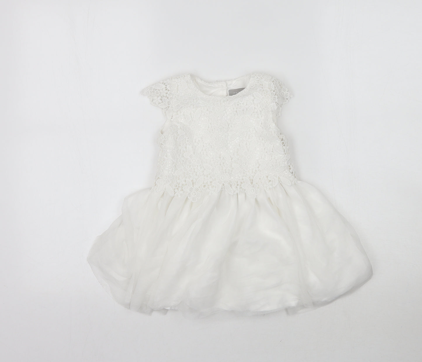 Primark Girls White   Fit & Flare  Size 18-24 Months