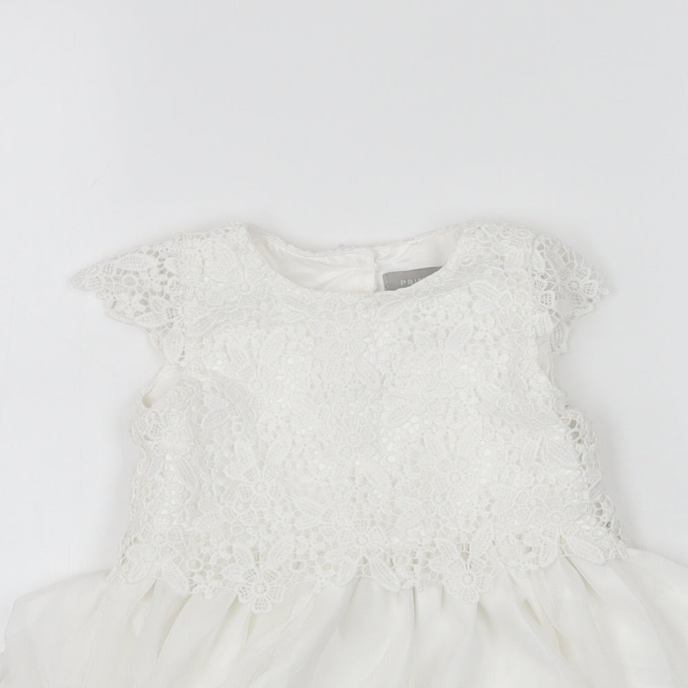 Primark Girls White   Fit & Flare  Size 18-24 Months