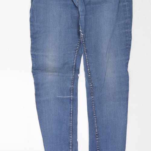 Preworn Womens Blue  Denim Skinny Jeans Size 32 in L30 in