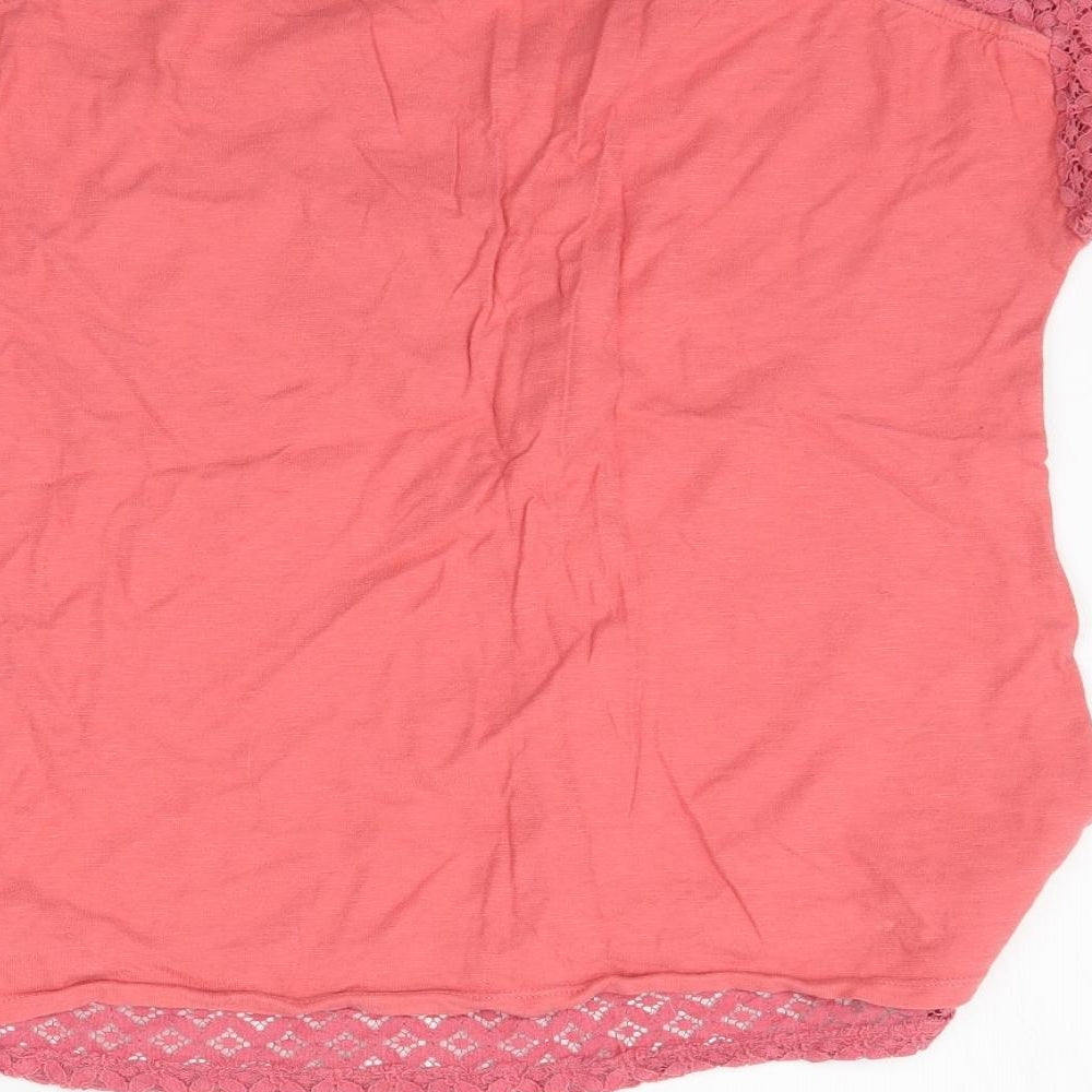 Marks and Spencer Womens Pink   Basic T-Shirt Size 12