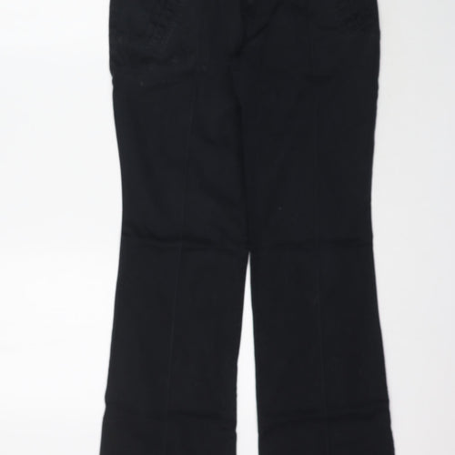 Promod Womens Black   Trousers  Size 10 L32 in