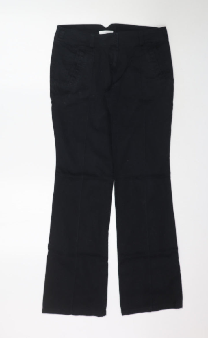 Promod Womens Black Trousers Size 10 L32 in