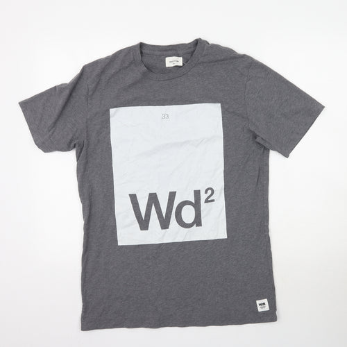 Wood Wood Mens Grey    T-Shirt Size M