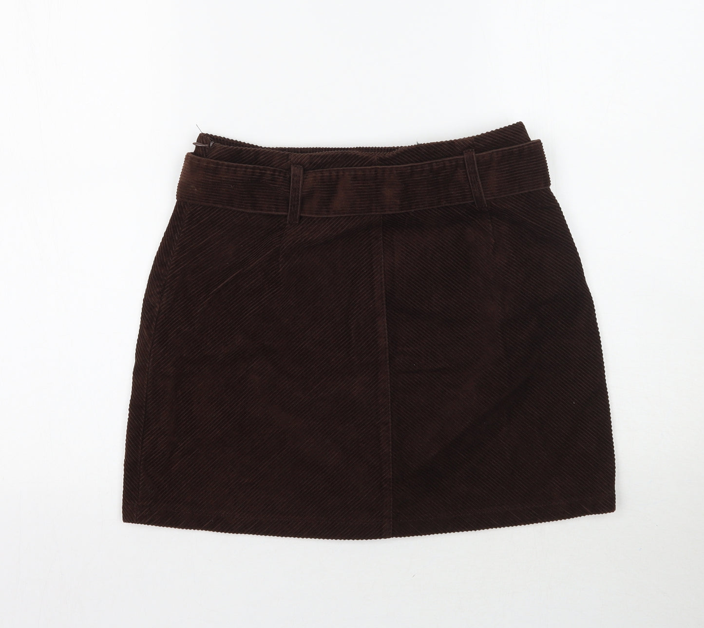 Denim Co. Womens Brown  Corduroy Mini Skirt Size 10