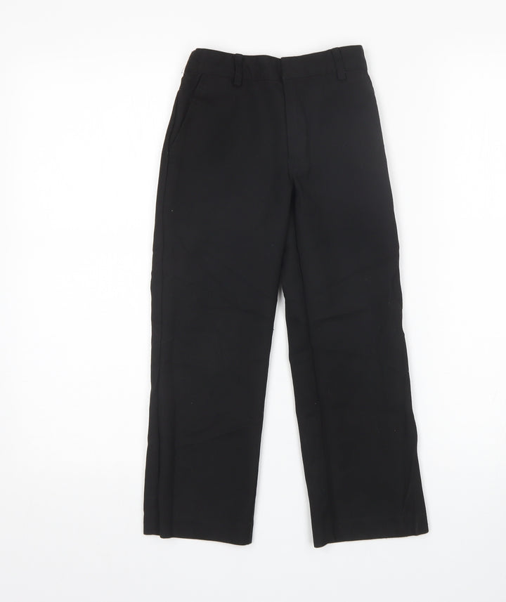 David Luke Boys Black Dress Pants Trousers Size 6-7 Years - school Wear