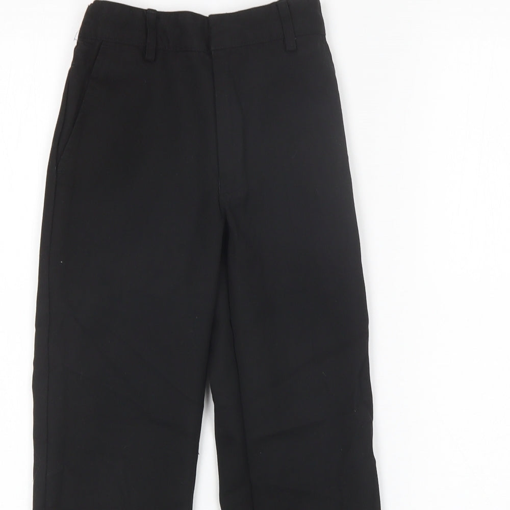 David Luke Boys Black   Dress Pants Trousers Size 6-7 Years - school Wear