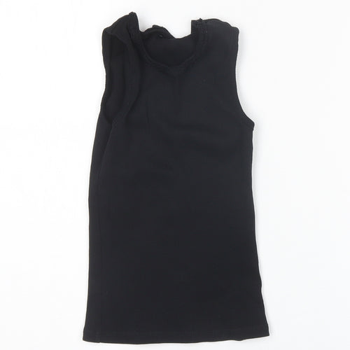 George Girls Black   Basic Tank Size 6-7 Years