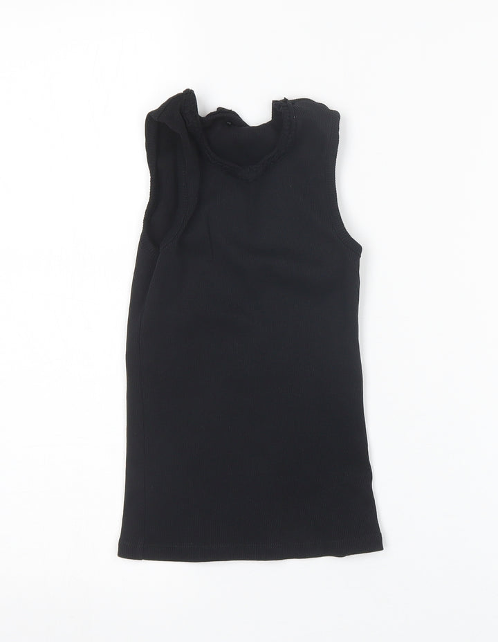 George Girls Black   Basic Tank Size 6-7 Years