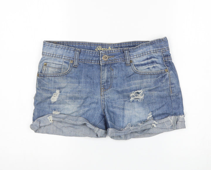 Deni Co Womens Blue Cut-Off Shorts Size 8