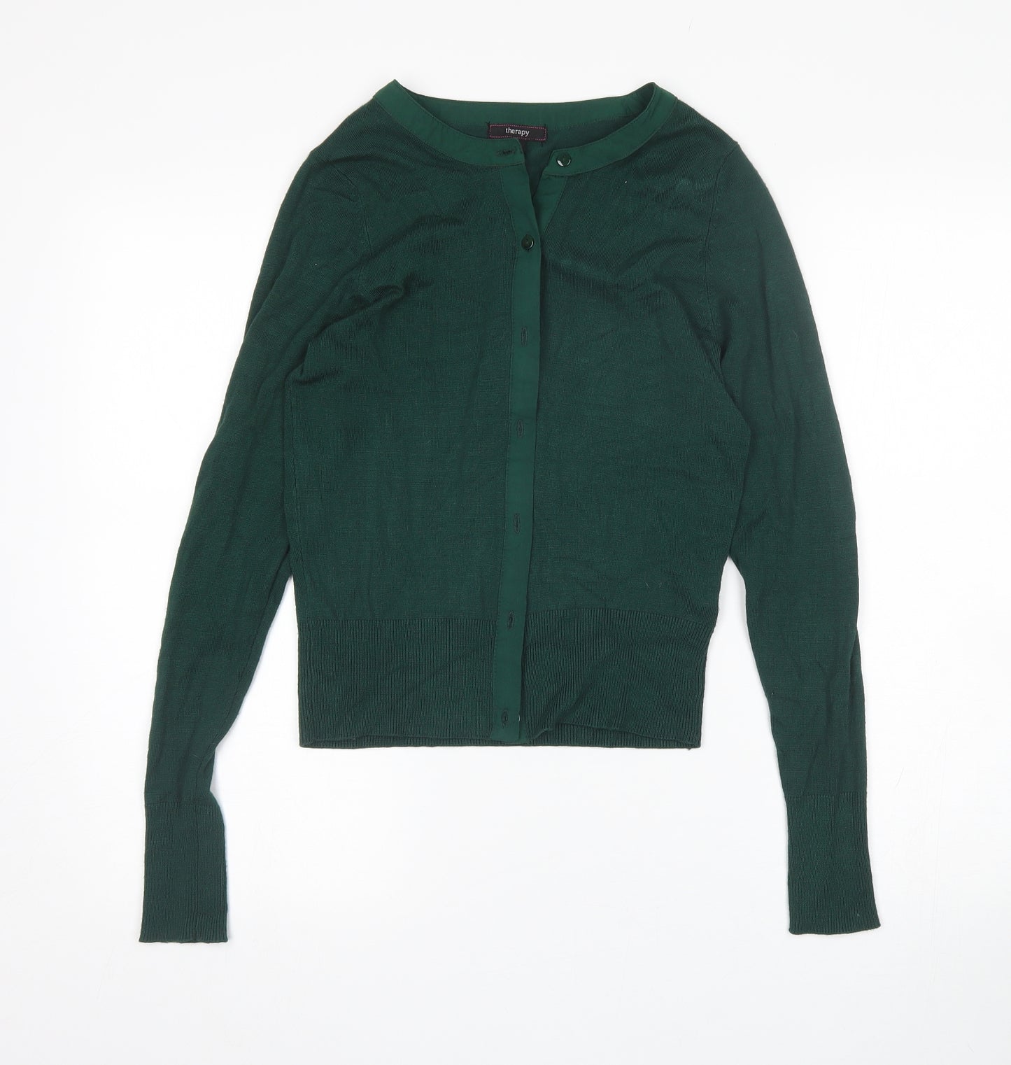 Therapy Womens Green   Cardigan Jumper Size M