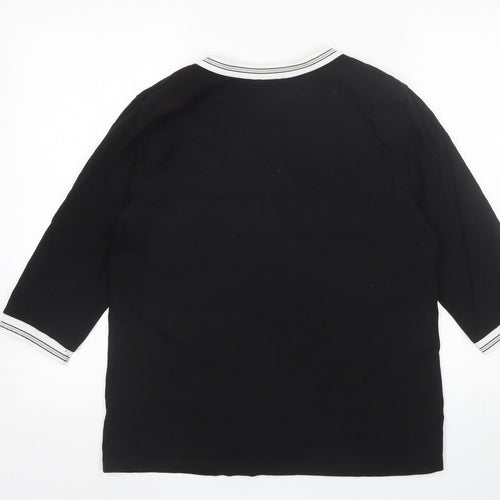INVT Womens Black   Basic T-Shirt Size S