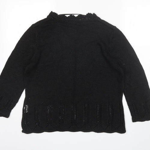 C&A Womens Black   Pullover Jumper Size M