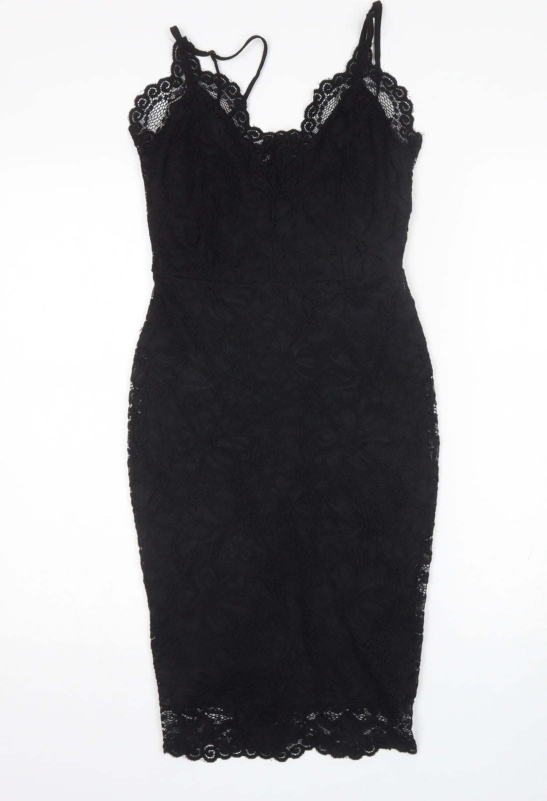 New Look Womens Black Floral  Mini  Size 10