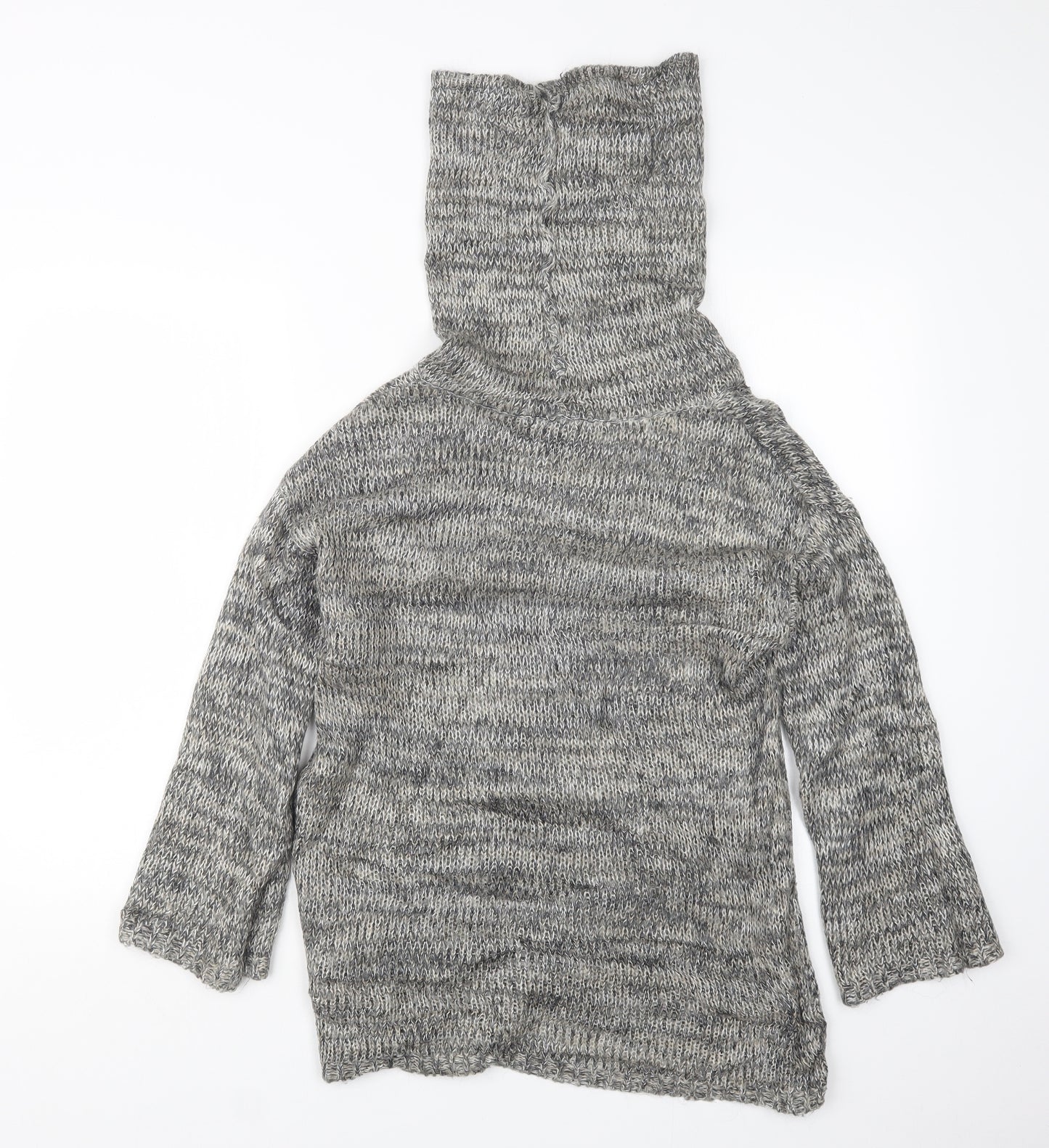H&M Womens Grey  Knit Pullover Jumper Size M