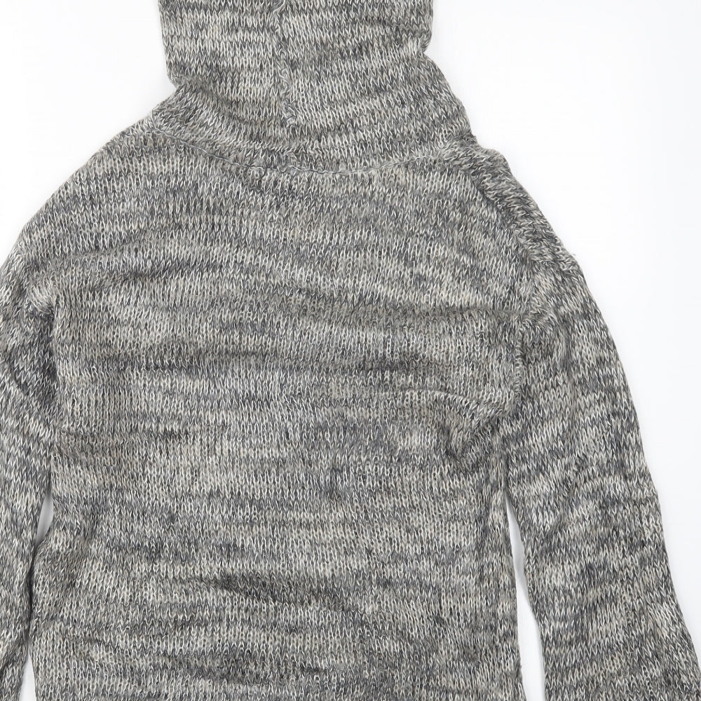H&M Womens Grey  Knit Pullover Jumper Size M