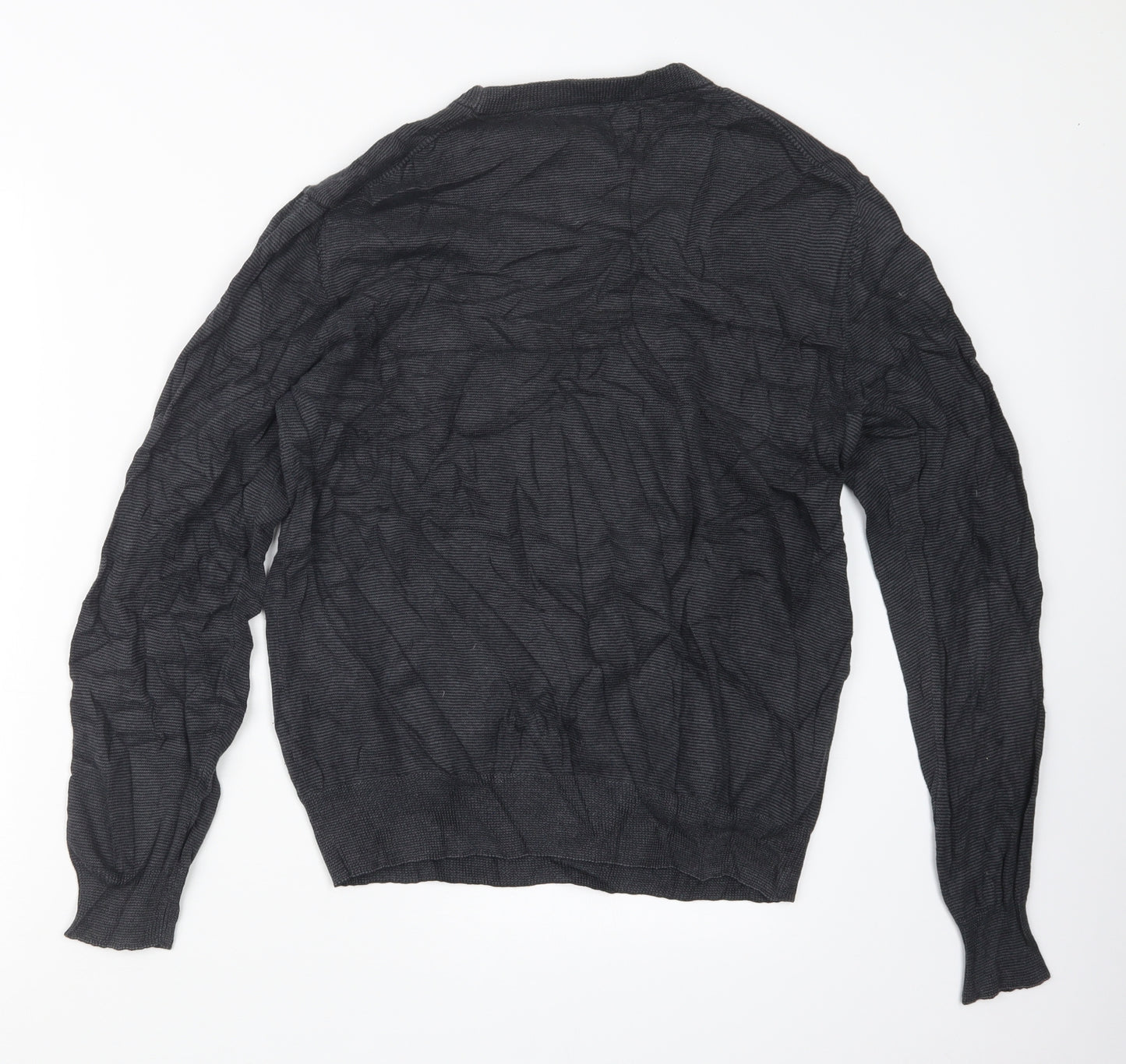 Perry Ellis Mens Grey  Knit Pullover Jumper Size S
