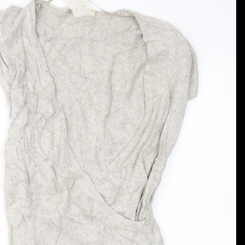 White Stuff Womens Grey  Knit Pullover Jumper Size 10