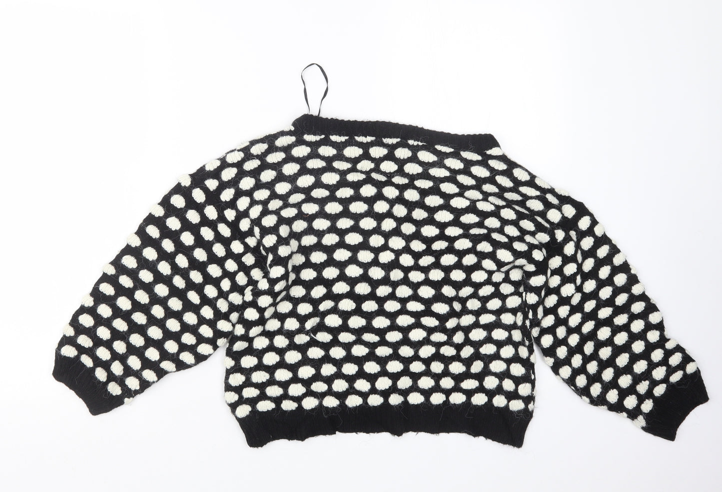 Topshop Womens Black  Knit Pullover Jumper Size 10