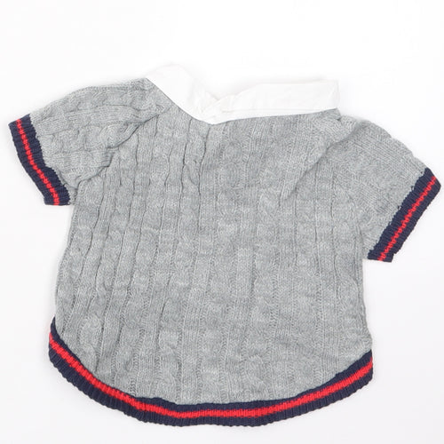 Accessorize Boys Grey   Pullover Jumper One Size