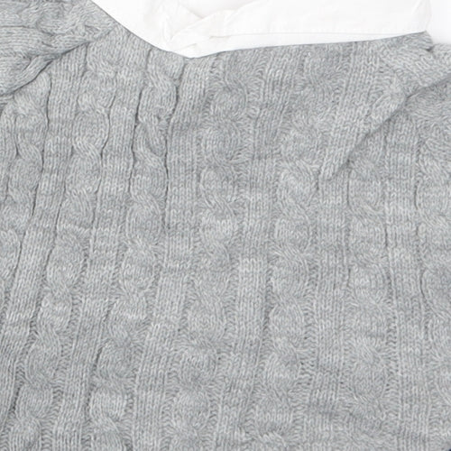 Accessorize Boys Grey   Pullover Jumper One Size