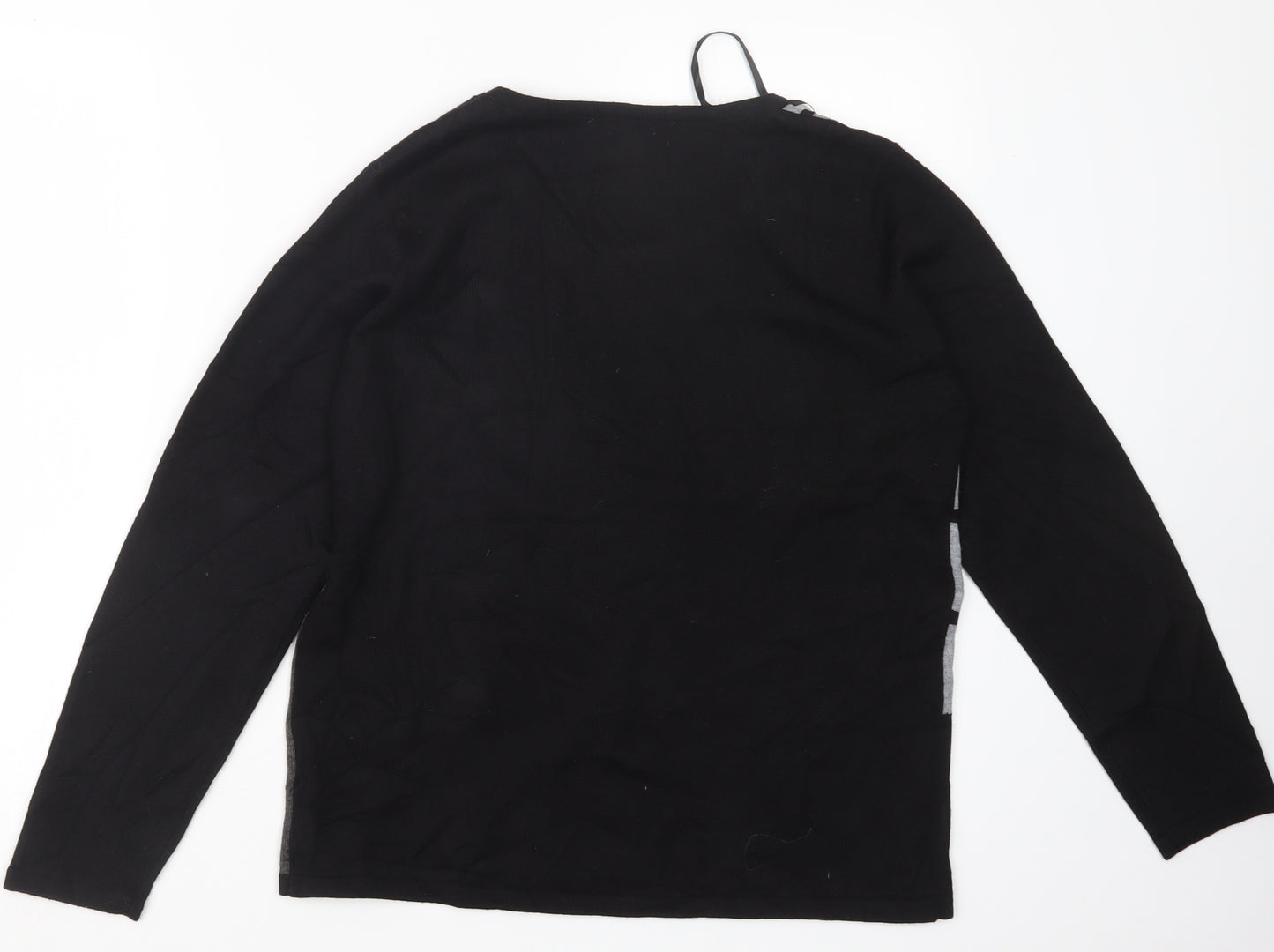 MUDFLOWER Womens Black  Knit Pullover Jumper Size S