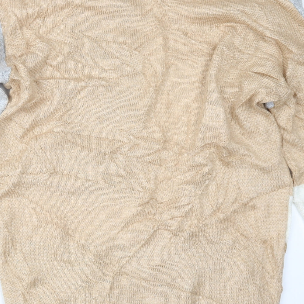 George Womens Beige  Knit Cardigan Jumper Size M