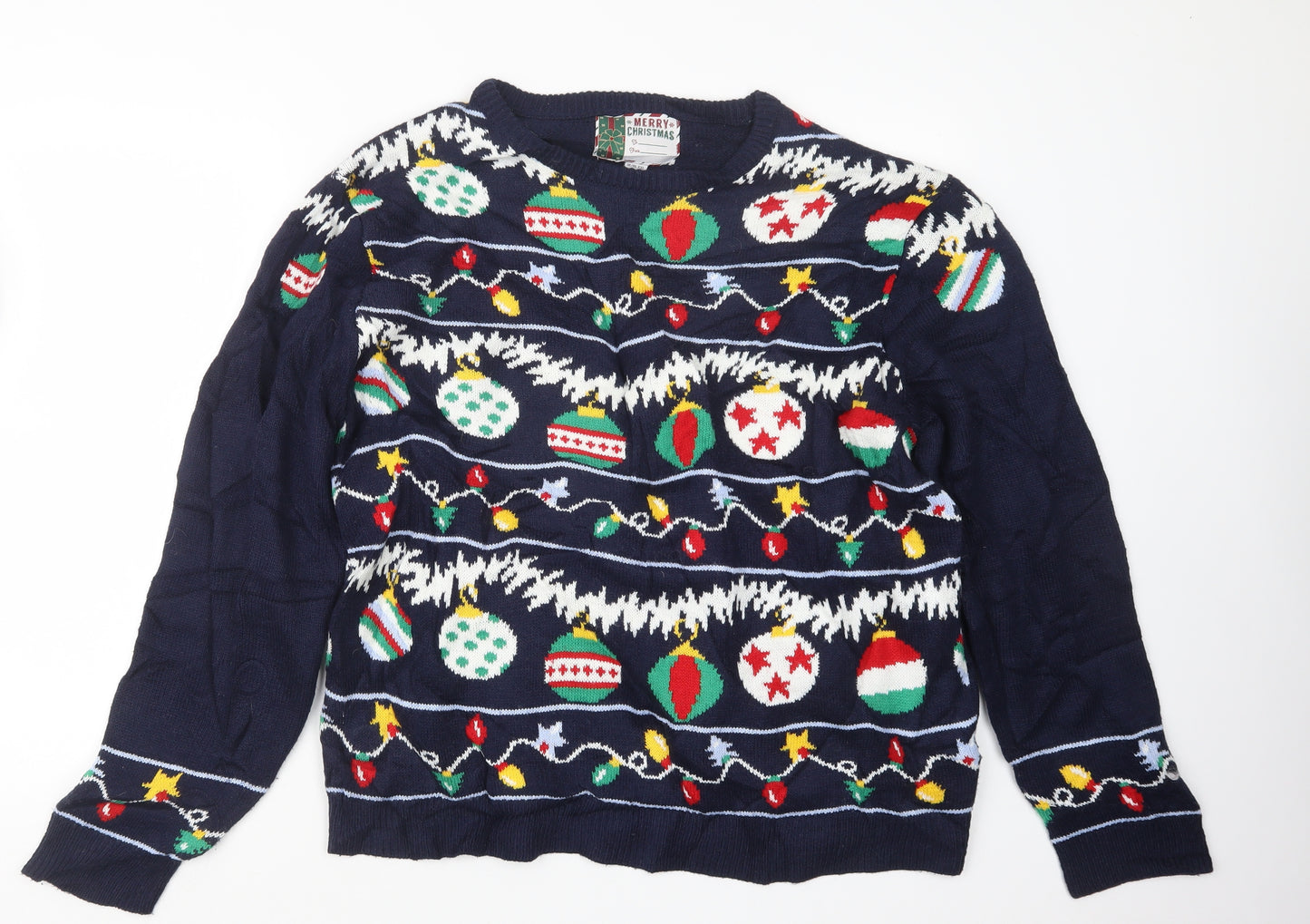 Cedar Wood State Mens Blue  Knit Pullover Jumper Size 2XL  - Christmas