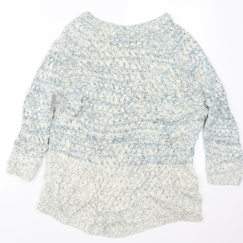 Fat Face Womens Blue  Knit Pullover Jumper Size S
