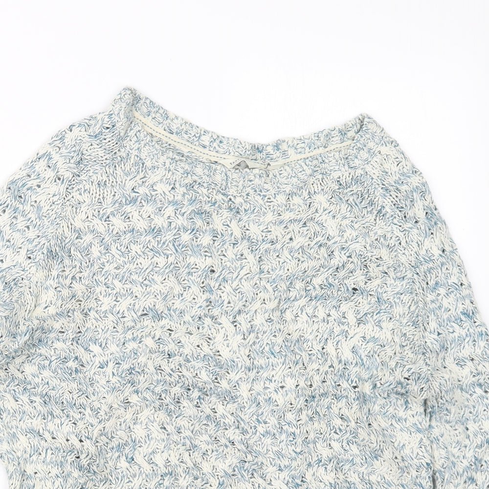 Fat Face Womens Blue  Knit Pullover Jumper Size S