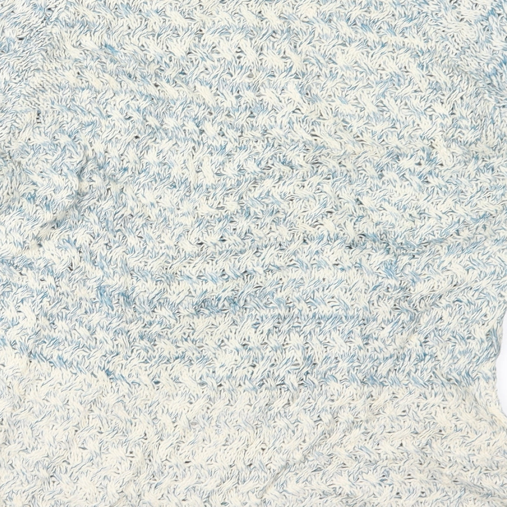 Fat Face Womens Blue  Knit Pullover Jumper Size S