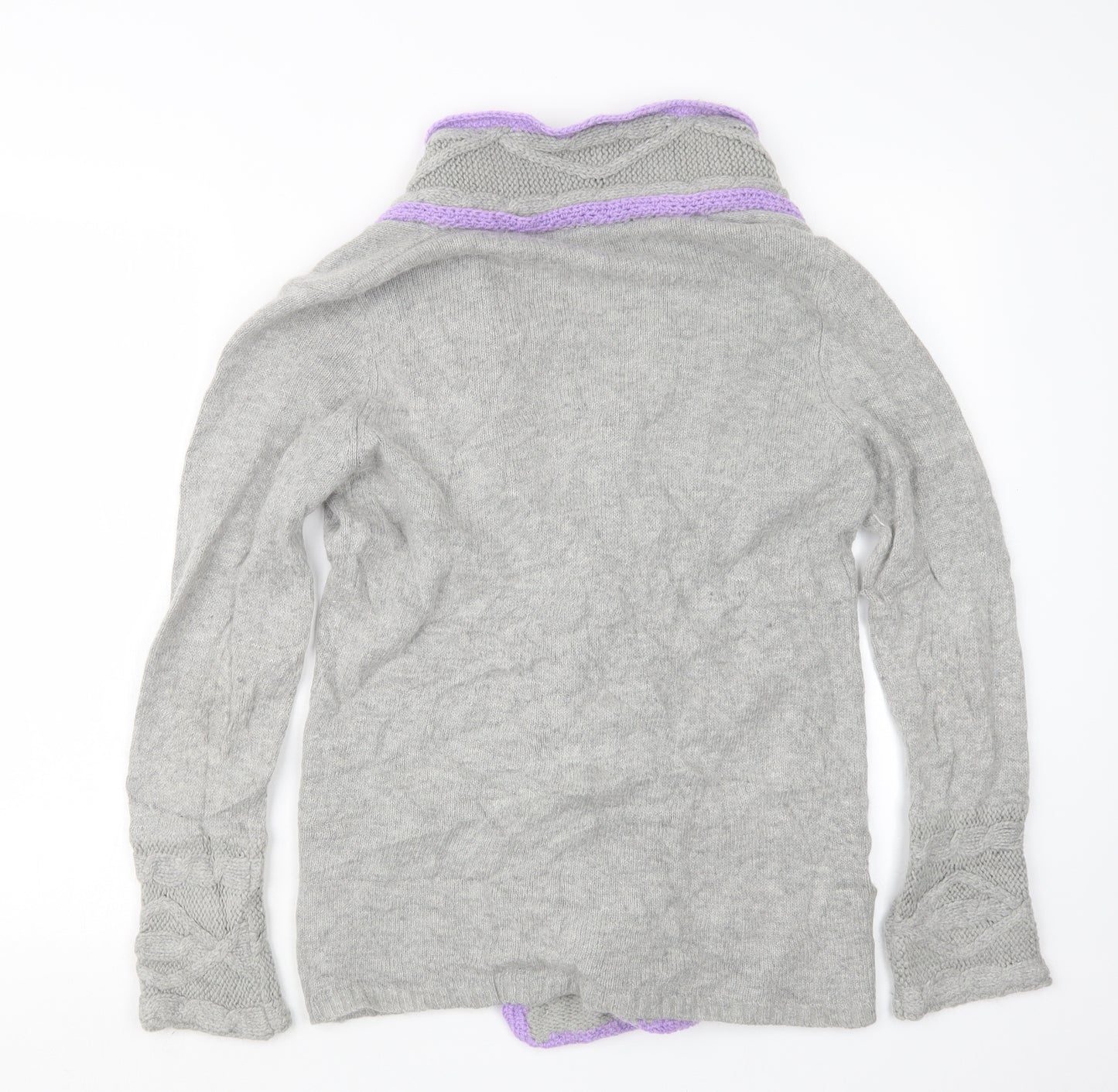 BHS Womens Grey  Knit Cardigan Jumper Size 14
