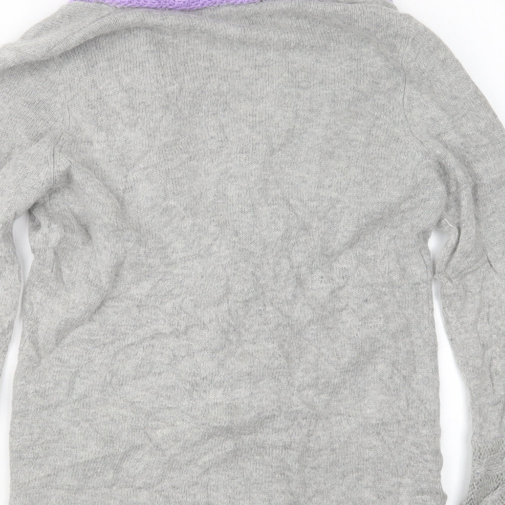 BHS Womens Grey  Knit Cardigan Jumper Size 14