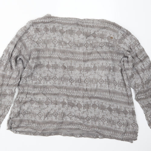 George Womens Grey  Knit Pullover Jumper Size 16