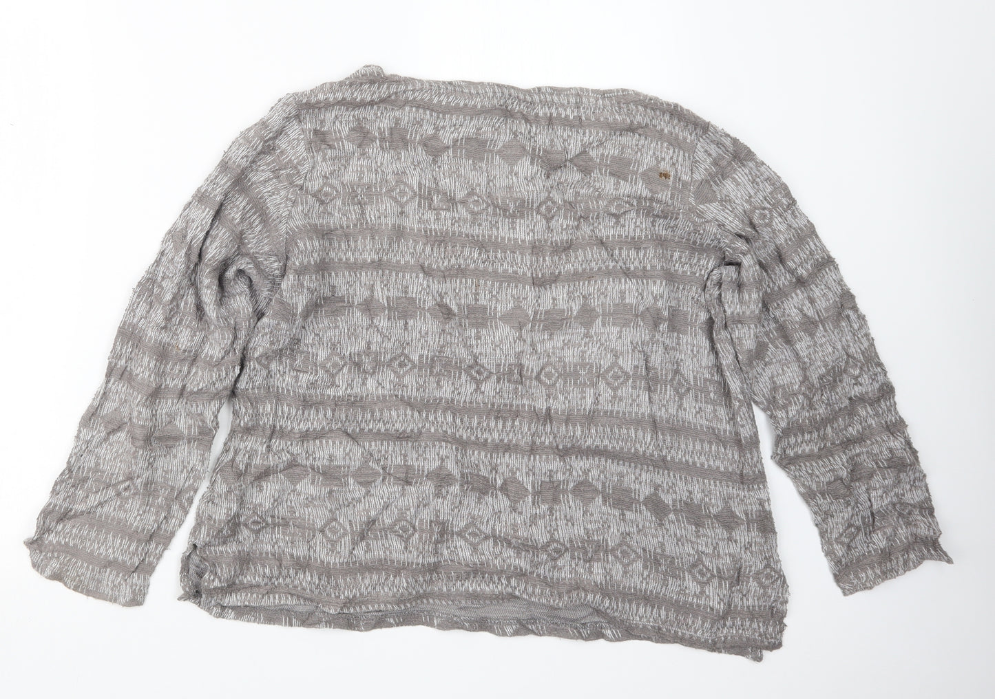 George Womens Grey  Knit Pullover Jumper Size 16
