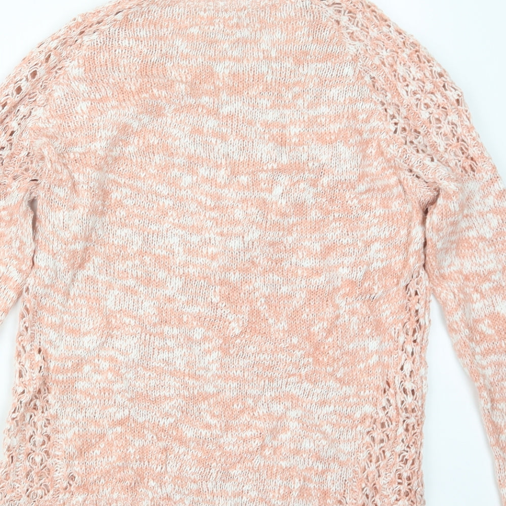 New Look Womens Pink  Knit Pullover Jumper Size 12