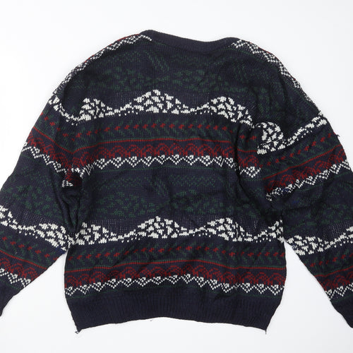 Peter Gribby Mens Blue  Knit Pullover Jumper Size M