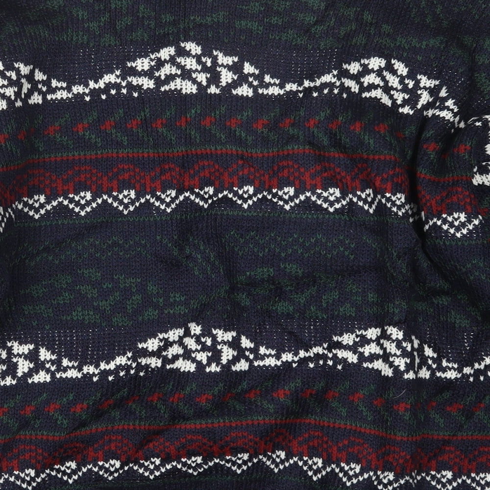 Peter Gribby Mens Blue  Knit Pullover Jumper Size M