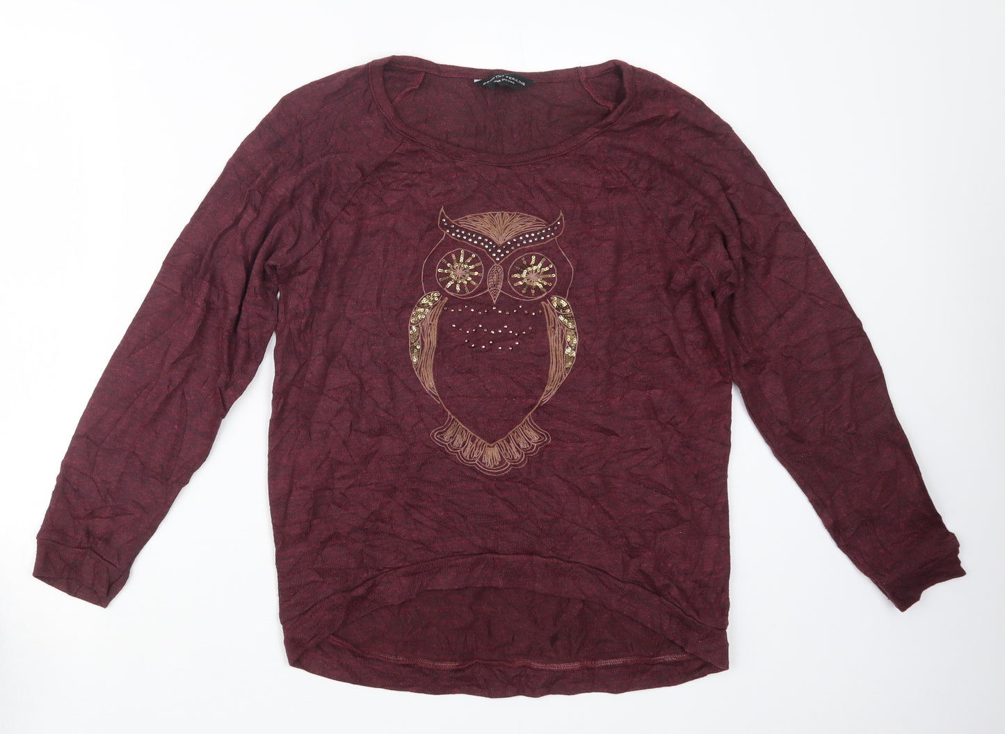 Dorothy Perkins Womens Purple  Knit Pullover Jumper Size 10