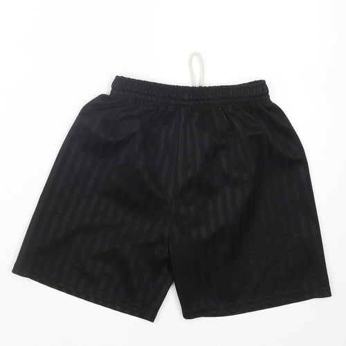 Preworn Boys Black   Bermuda Shorts Size 9-10 Years
