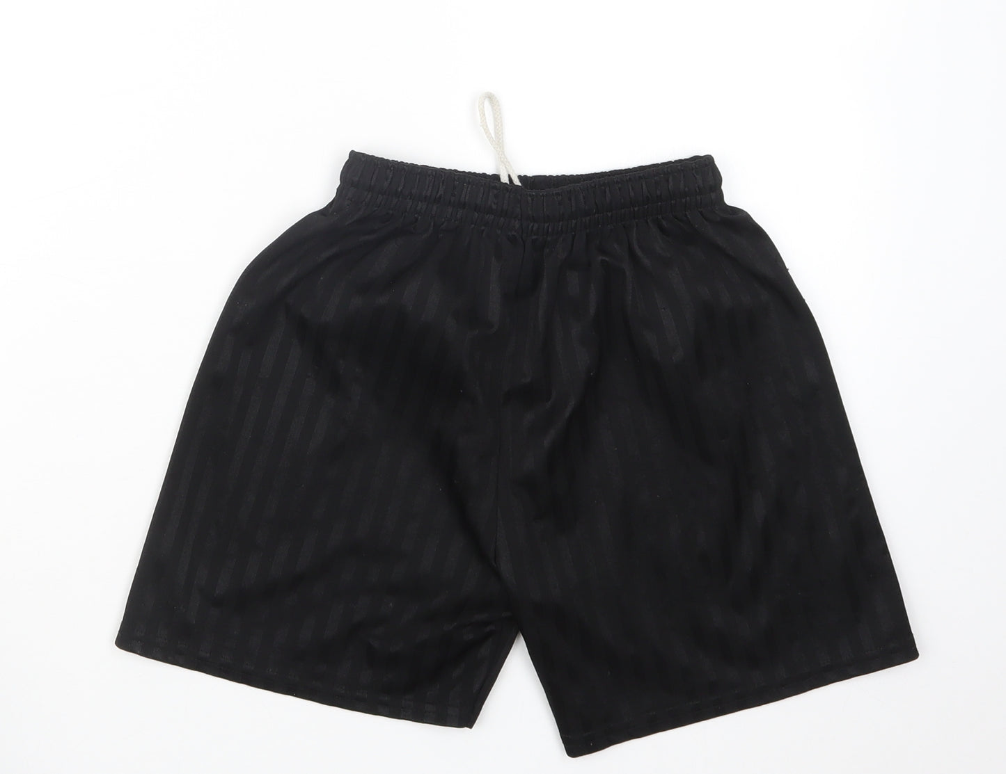 Preworn Boys Black   Bermuda Shorts Size 9-10 Years