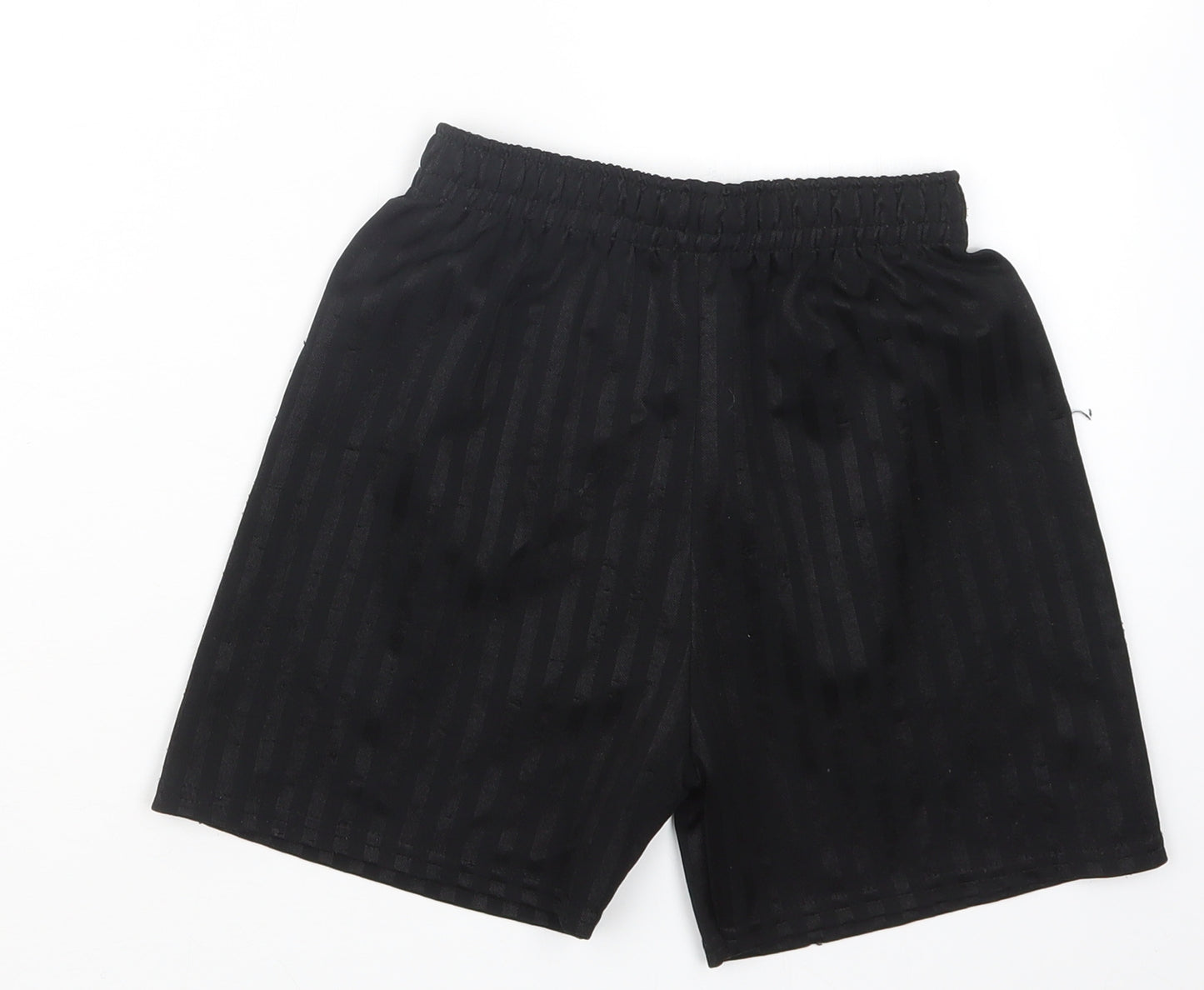 Preworn Boys Black   Bermuda Shorts Size 7-8 Years