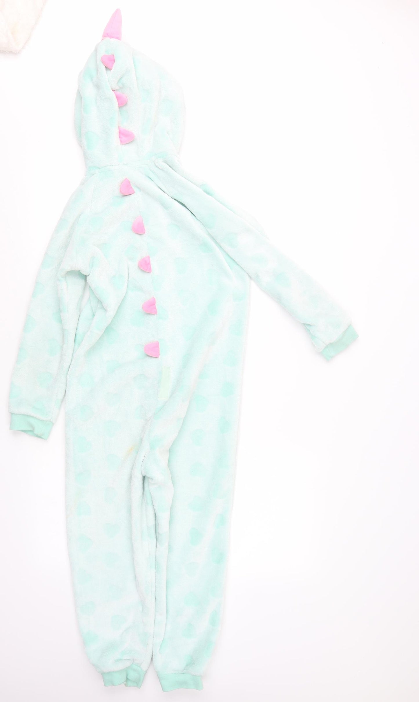 George Girls Green Geometric  Top One Piece Size 8-9 Years
